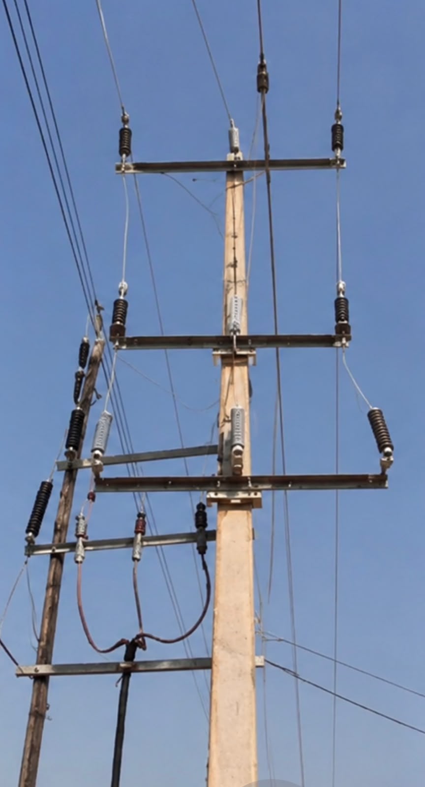 TRAC power line structure field photo